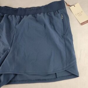 Calia XXL Swift Performance Short Blue Running Gym Brief Zip Pocket 3" NEW
